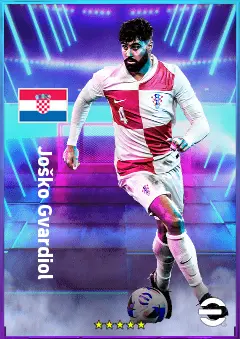 Joško Gvardiol eFootball 2026 player card, 84 OVR CB