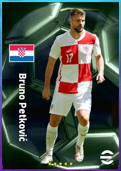 Bruno Petković eFootball 2026 player card, 80 OVR CF