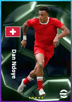 Dan Ndoye eFootball 2026 player card, 79 OVR RWF