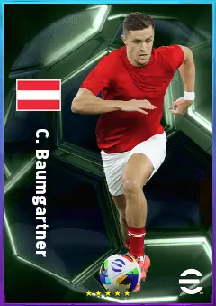C. Baumgartner eFootball 2026 player card, 81 OVR AMF