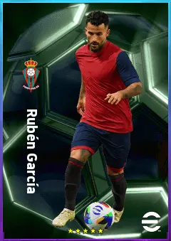 Rubén García eFootball 2026 player card, 80 OVR RMF