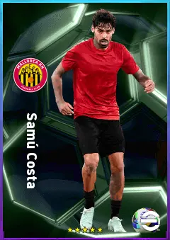 Samú Costa eFootball 2026 player card, 81 OVR DMF
