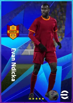 Evan Ndicka eFootball 2026 player card, 83 OVR CB