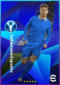 Sebastiano Esposito eFootball 2026 player card, 79 OVR CF