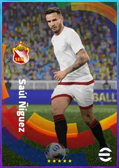 Saúl Ñíguez eFootball 2026 player card, 80 OVR CMF