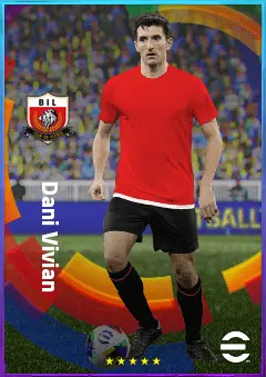Dani Vivian eFootball 2026 player card, 83 OVR CB