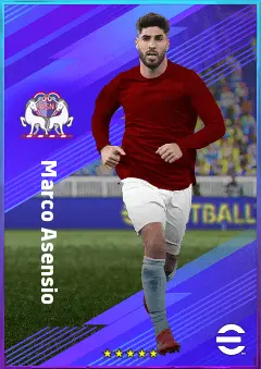 Marco Asensio eFootball 2026 player card, 81 OVR CF