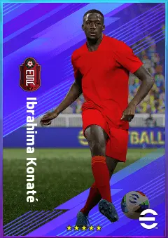 Ibrahima Konaté eFootball 2026 player card, 83 OVR CB