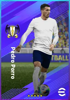 Pedro Porro eFootball 2026 player card, 82 OVR RB