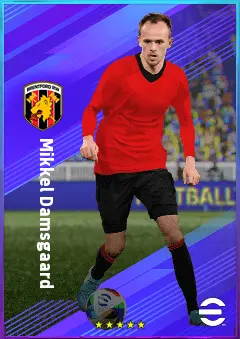 Mikkel Damsgaard eFootball 2026 player card, 81 OVR LWF