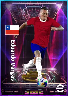 Eduardo Vargas eFootball 2026 player card, 78 OVR SS