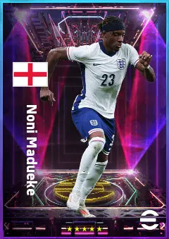 Noni Madueke eFootball 2026 player card, 81 OVR RWF