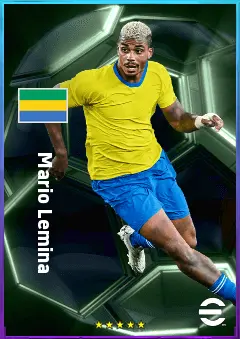 Mario Lemina eFootball 2026 player card, 80 OVR DMF