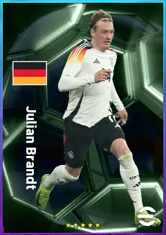 Julian Brandt eFootball 2026 player card, 82 OVR AMF