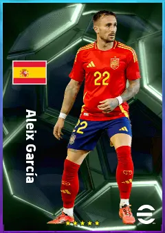 Aleix García eFootball 2026 player card, 82 OVR CMF