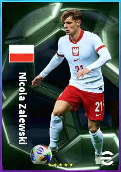 Nicola Zalewski eFootball 2026 player card, 81 OVR LMF