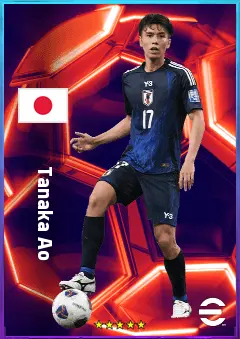Tanaka Ao eFootball 2026 player card, 79 OVR CMF
