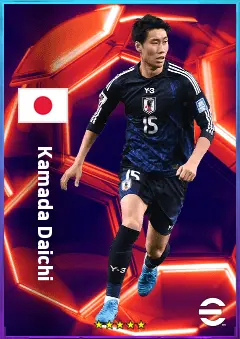 Kamada Daichi eFootball 2026 player card, 81 OVR AMF