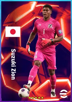 Suzuki Zion eFootball 2026 player card, 80 OVR GK