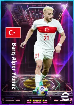 Barış Alper Yılmaz eFootball 2026 player card, 81 OVR RWF