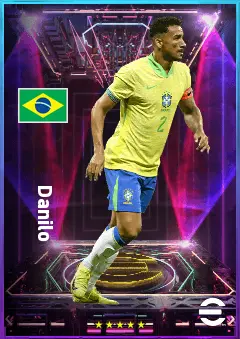 Danilo eFootball 2026 player card, 82 OVR RB