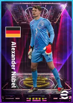 Alexander Nübel eFootball 2026 player card, 82 OVR GK