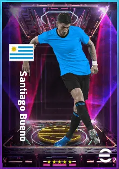 Santiago Bueno eFootball 2026 player card, 80 OVR CB