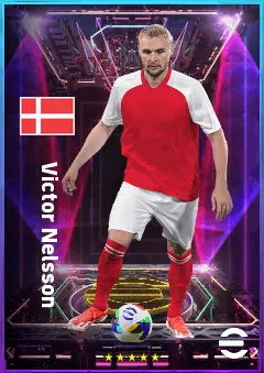 Victor Nelsson eFootball 2026 player card, 81 OVR CB