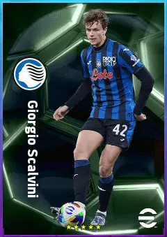 Giorgio Scalvini eFootball 2026 player card, 83 OVR CB