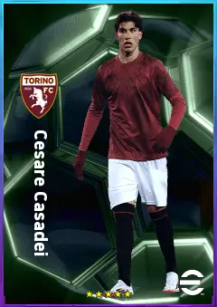 Cesare Casadei eFootball 2026 player card, 79 OVR CMF