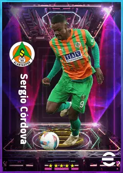 Sergio Córdova eFootball 2026 player card, 77 OVR CF