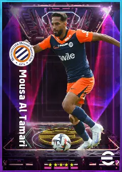 Mousa Al Tamari eFootball 2026 player card, 78 OVR RMF
