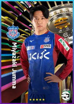 Miyazaki Jumma eFootball 2026 player card, 74 OVR RWF