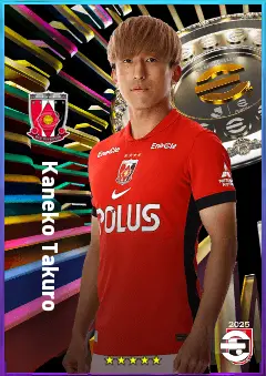 Kaneko Takuro eFootball 2026 player card, 77 OVR RMF
