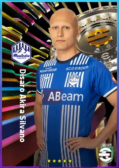 Disaro' Akira S. eFootball 2026 player card, 74 OVR CF