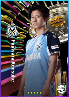 Fujiwara Kensuke eFootball 2026 player card, 75 OVR CMF