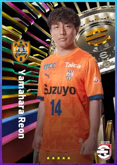 Yamahara Reon eFootball 2026 player card, 76 OVR LB