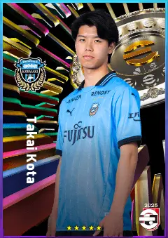 Takai Kota eFootball 2026 player card, 78 OVR CB