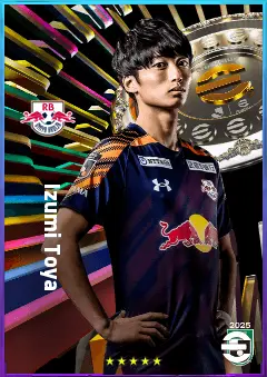 Izumi Toya eFootball 2026 player card, 76 OVR LMF