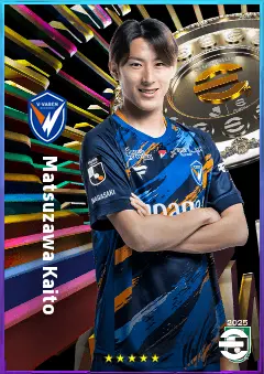Matsuzawa Kaito eFootball 2026 player card, 72 OVR LMF