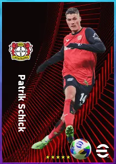 Patrik Schick eFootball 2026 player card, 81 OVR CF