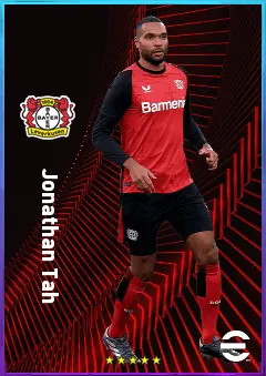 Jonathan Tah eFootball 2026 player card, 83 OVR CB