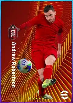 Andrew Robertson eFootball 2026 player card, 82 OVR LB