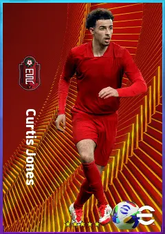 Curtis Jones eFootball 2026 player card, 82 OVR CMF