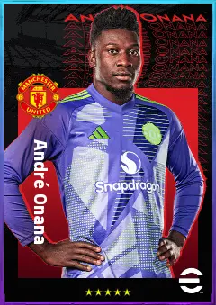 André Onana eFootball 2026 player card, 81 OVR GK