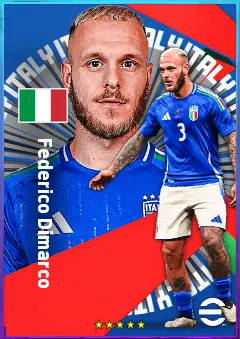 Federico Dimarco eFootball 2026 player card, 83 OVR LMF