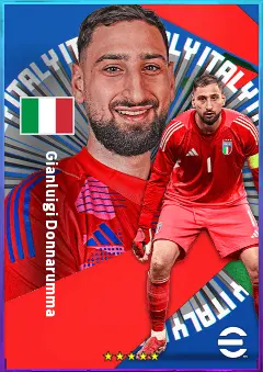 Gianluigi Donnarumma eFootball 2026 player card, 85 OVR GK
