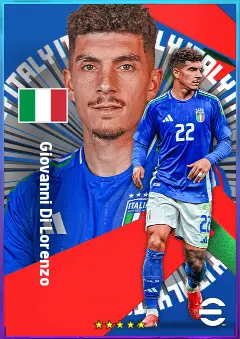Giovanni Di Lorenzo eFootball 2026 player card, 82 OVR RB