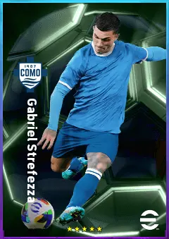Gabriel Strefezza eFootball 2026 player card, 81 OVR RWF