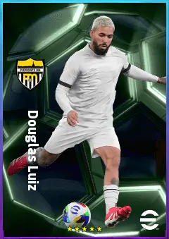 Douglas Luiz eFootball 2026 player card, 82 OVR CMF